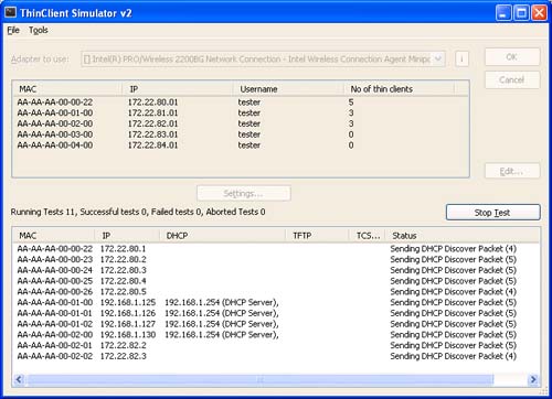 simulator ThinClient Simulator v2