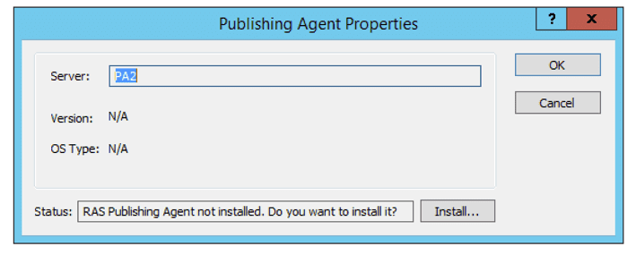 Multiple Active RAS Publishing Agents