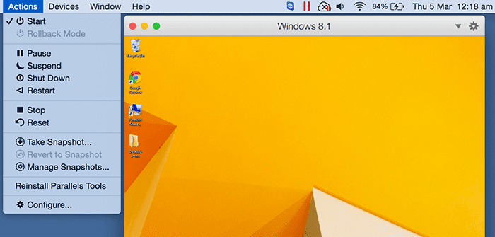 How to Use Parallels Desktop Snapshots