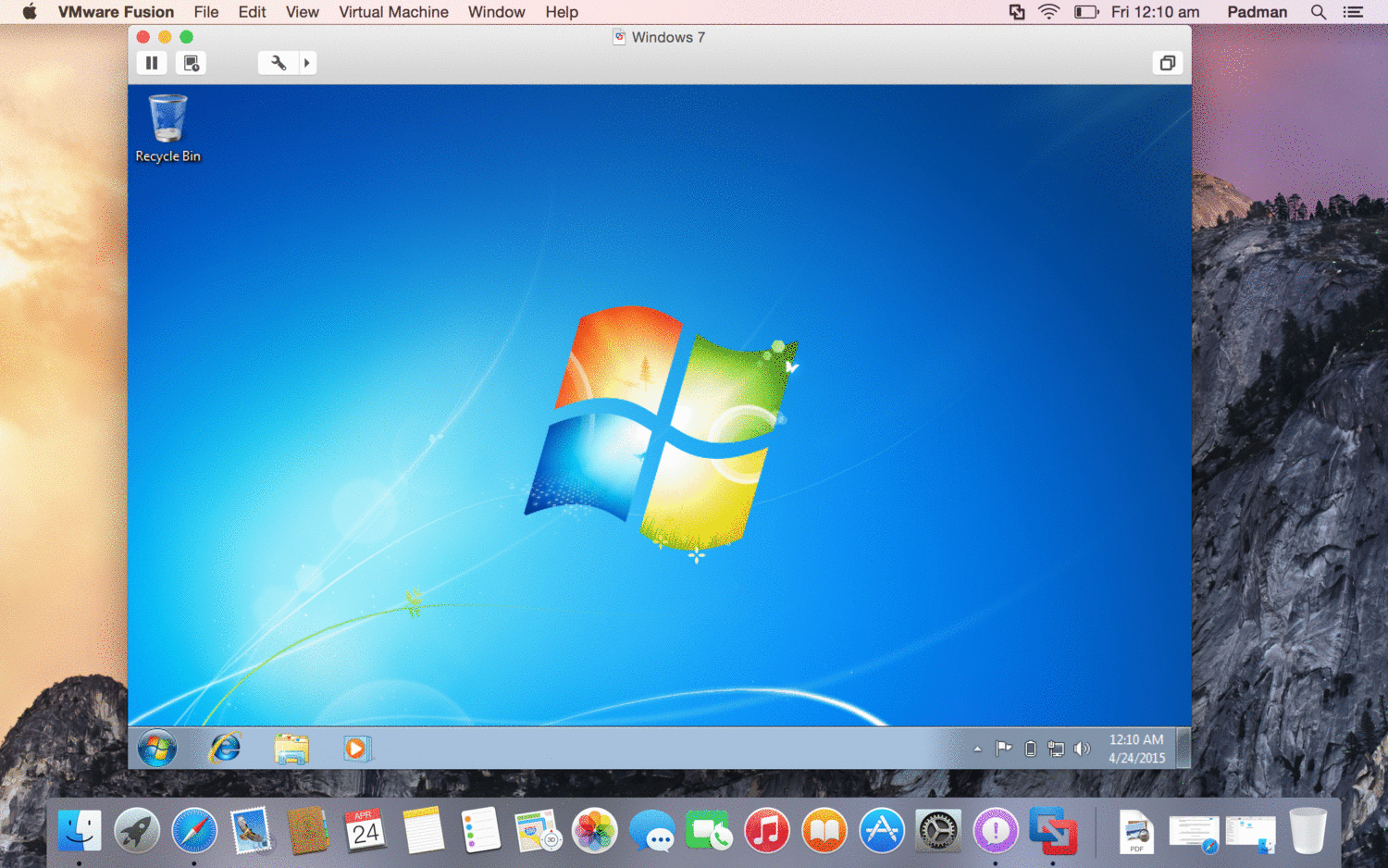 running a mac in vmware on windows