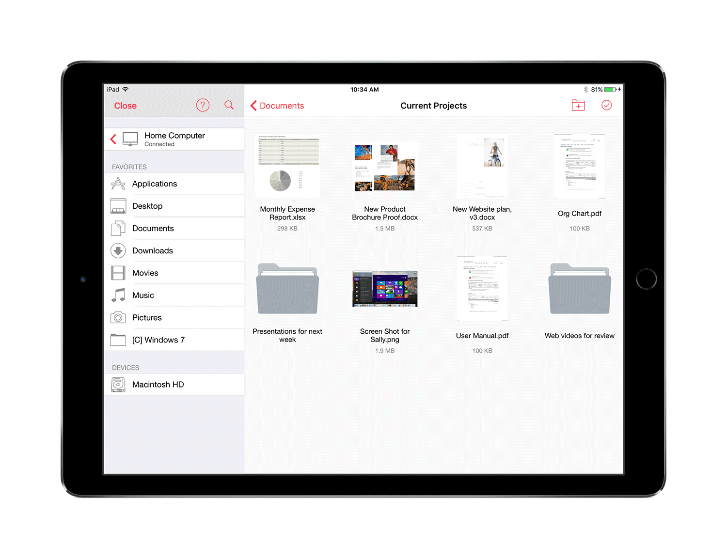 Parallels Access on the iPad Pro