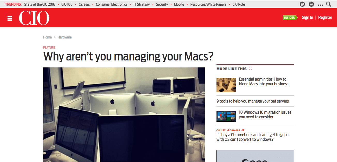 Why Aren’t You Managing Macs?