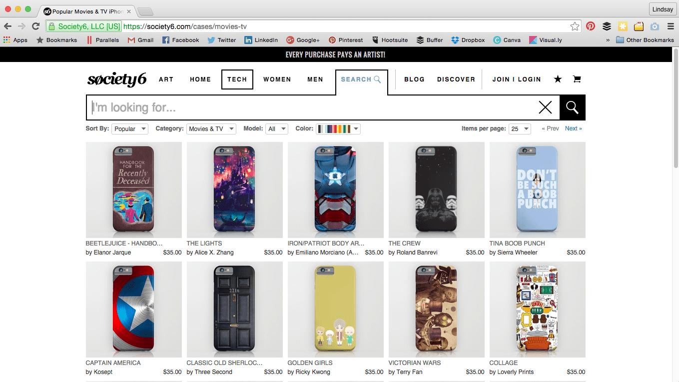 iPhone accessories at Society6