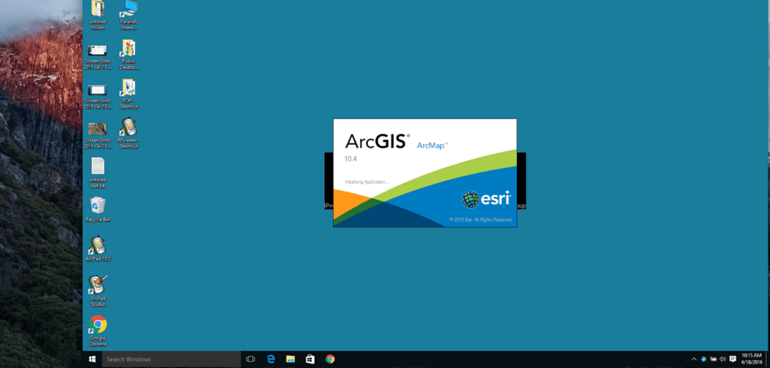 ArcGIS on Parallels Desktop for Mac