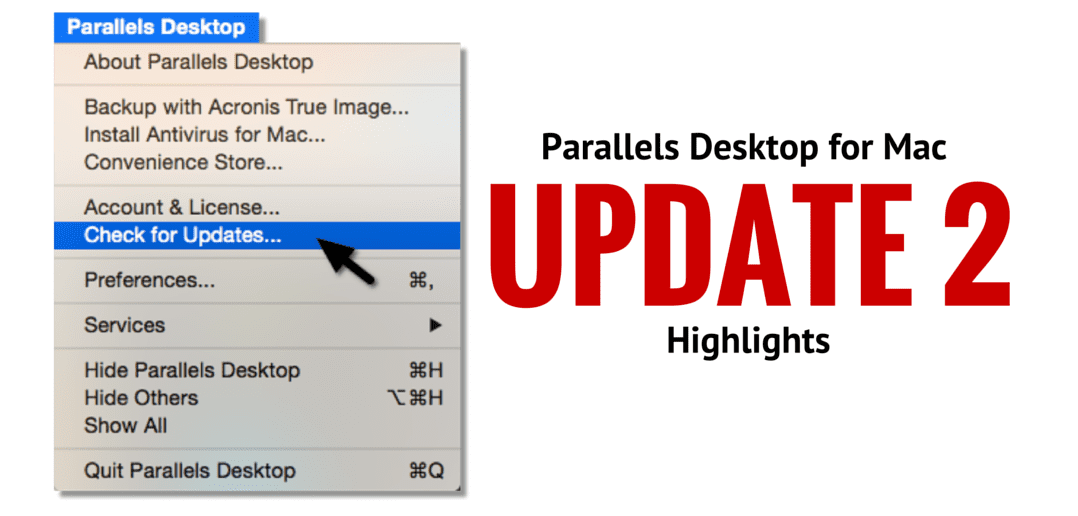 Parallels Desktop 11 Update2 Highlights