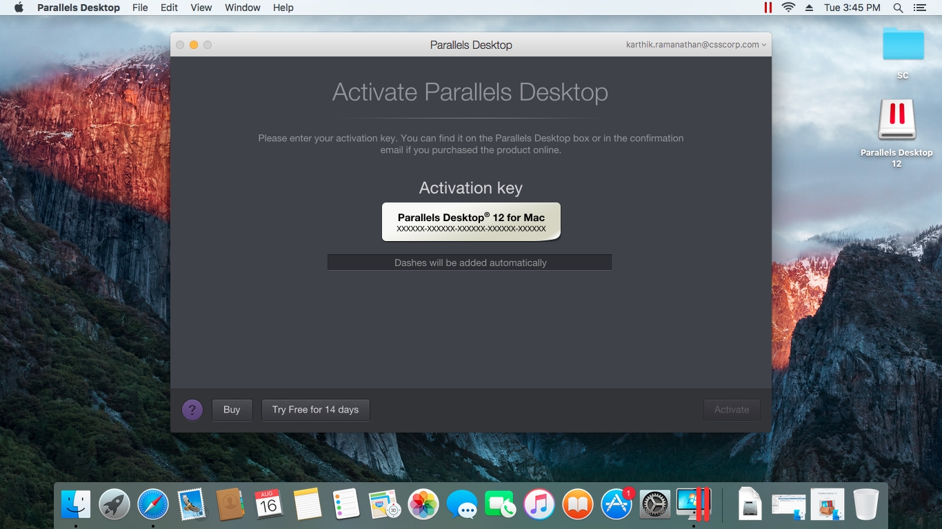 Parallels Desktop 12 mac