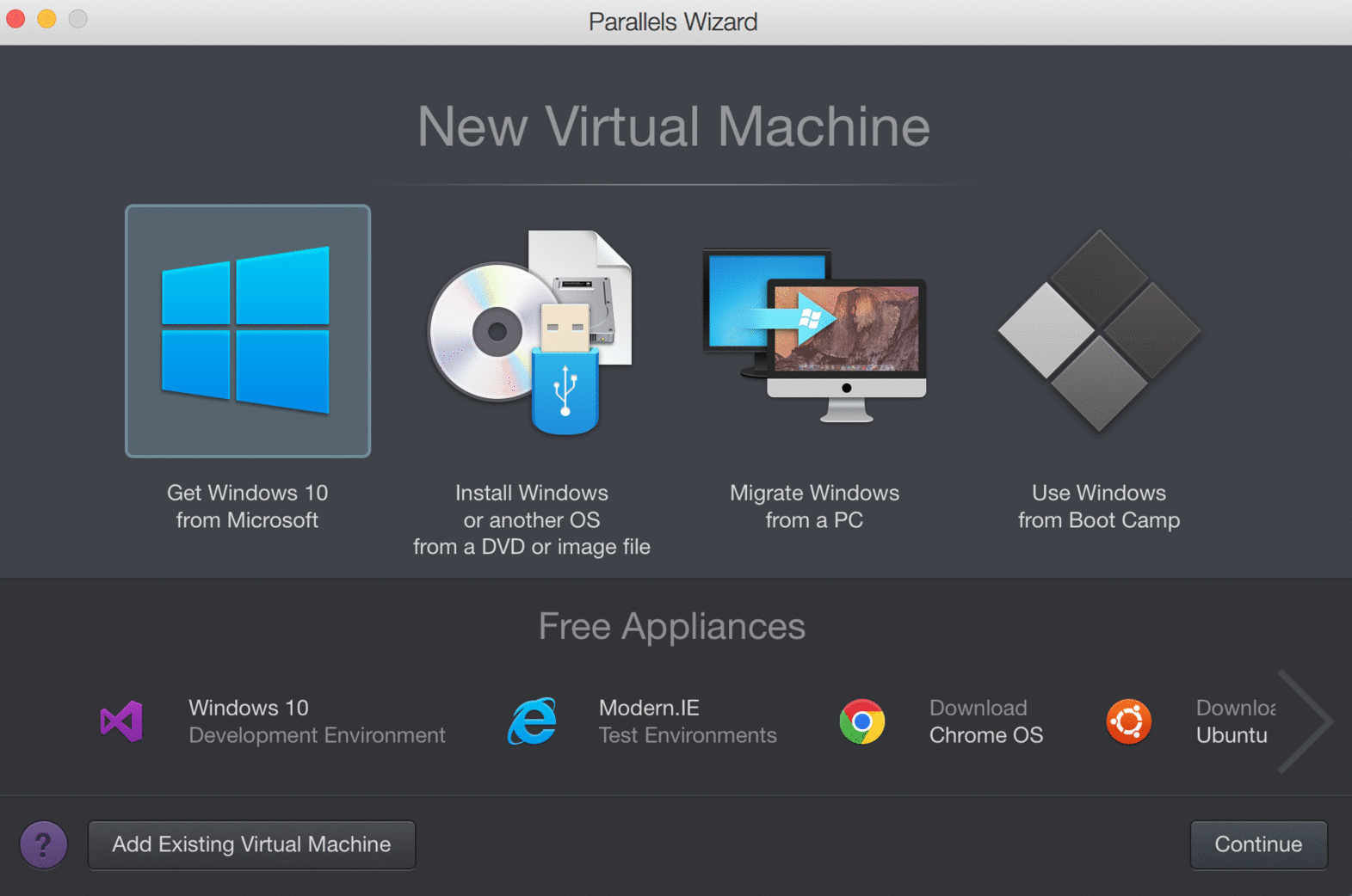 parallel windows 10 on mac