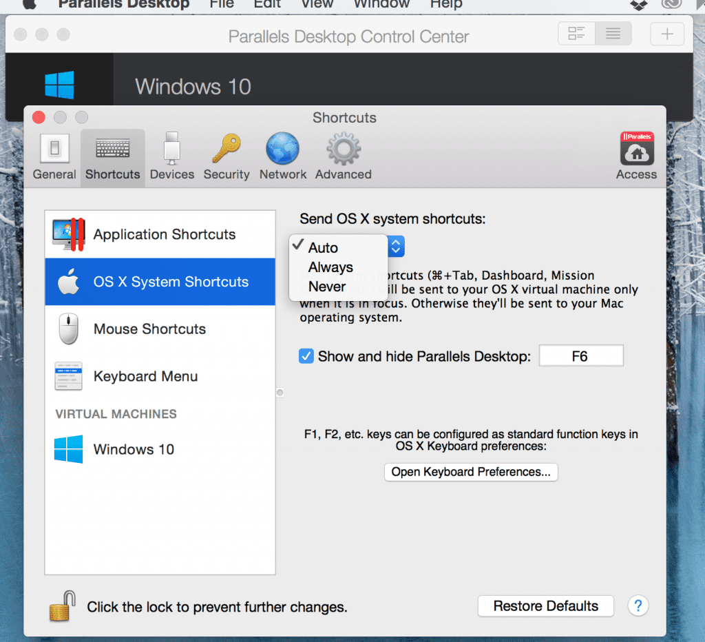 Configuring Keyboard Shortcuts in Parallels Desktop Parallels Blog