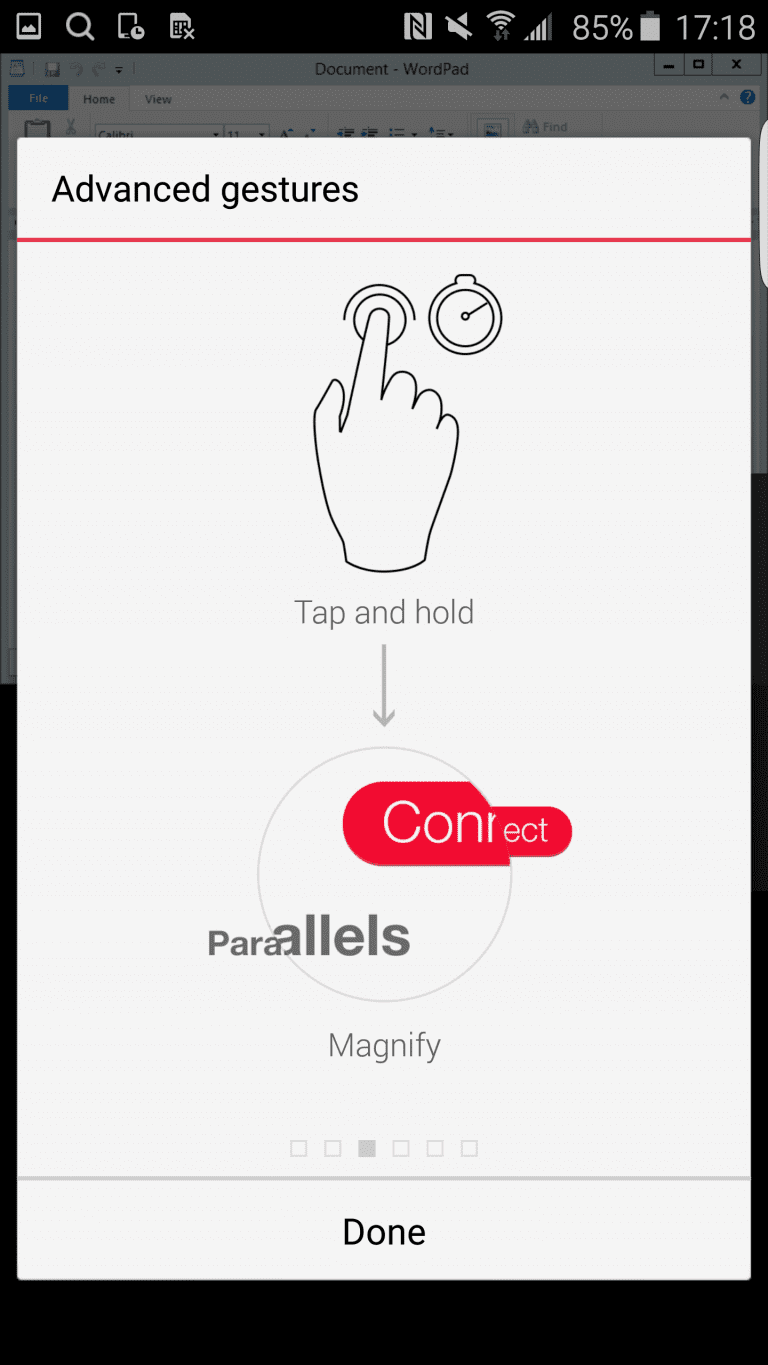 parallels android client