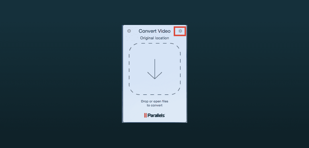 Converting videos with Parallels Toolbox