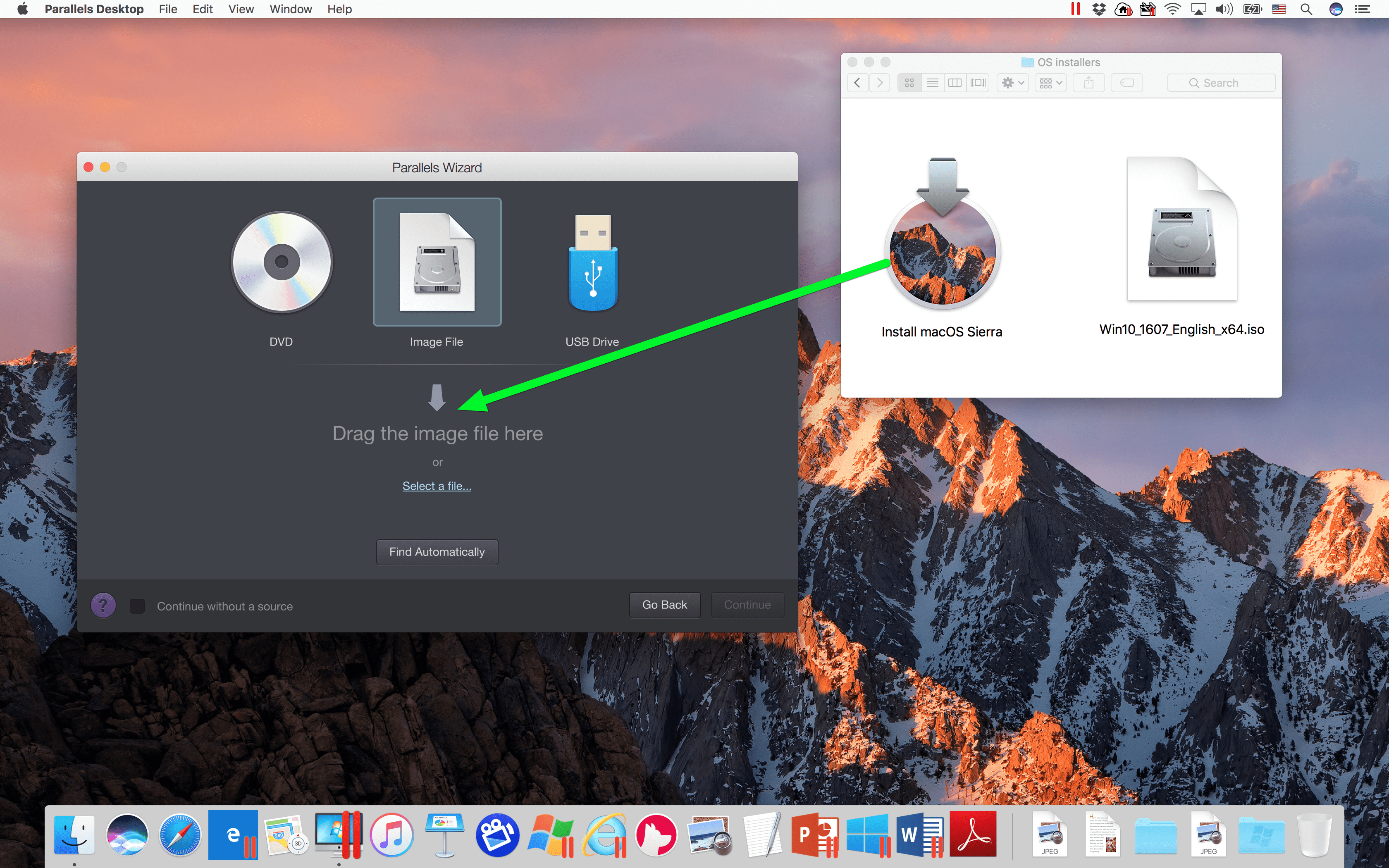 set up os x vm for windows