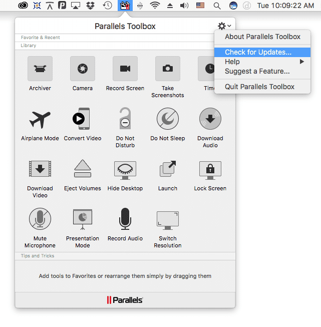 Parallels Toolbox