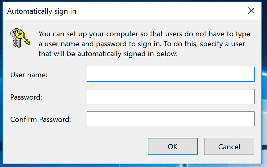 Image result for automatic sign in to windows 10