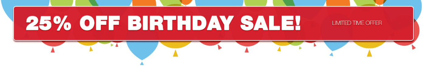 Parallels Birthday Sale