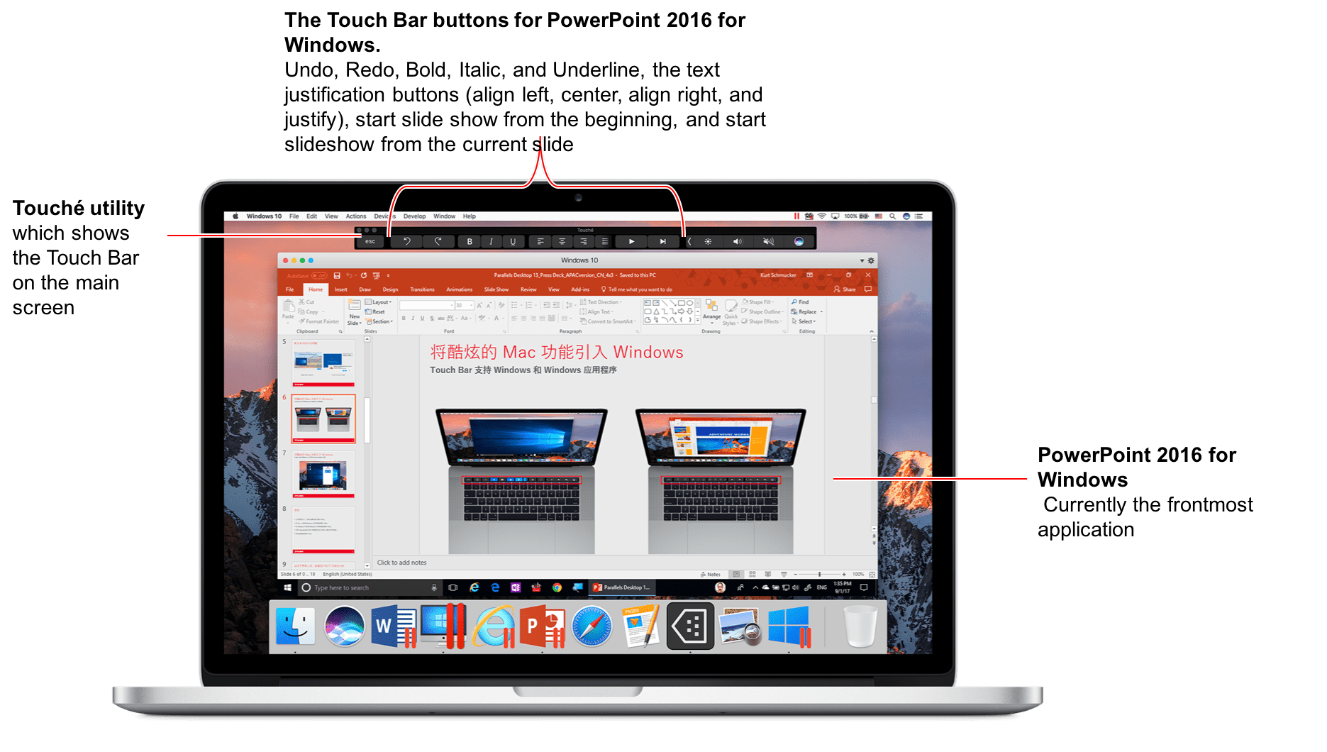 Touch Bar Support in Parallels Desktop 13 Parallels Blog