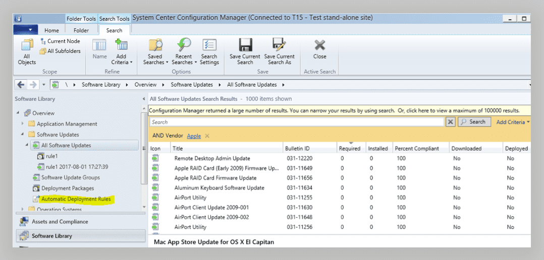 Parallels Mac Management – Configuring Automatic Deployment Rules for Apple Updates