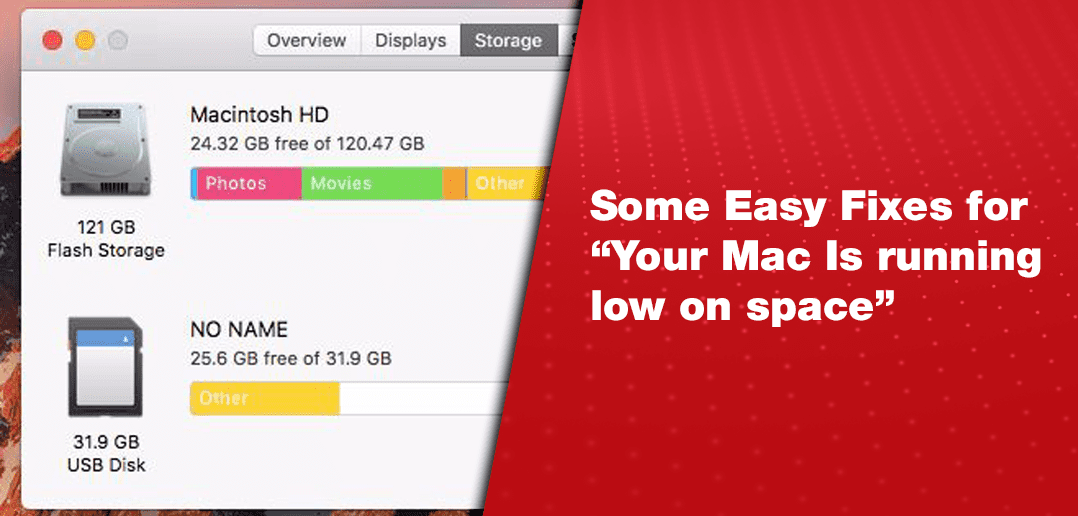 Some Easy Fixes for “Your Mac is Running Low on Space”