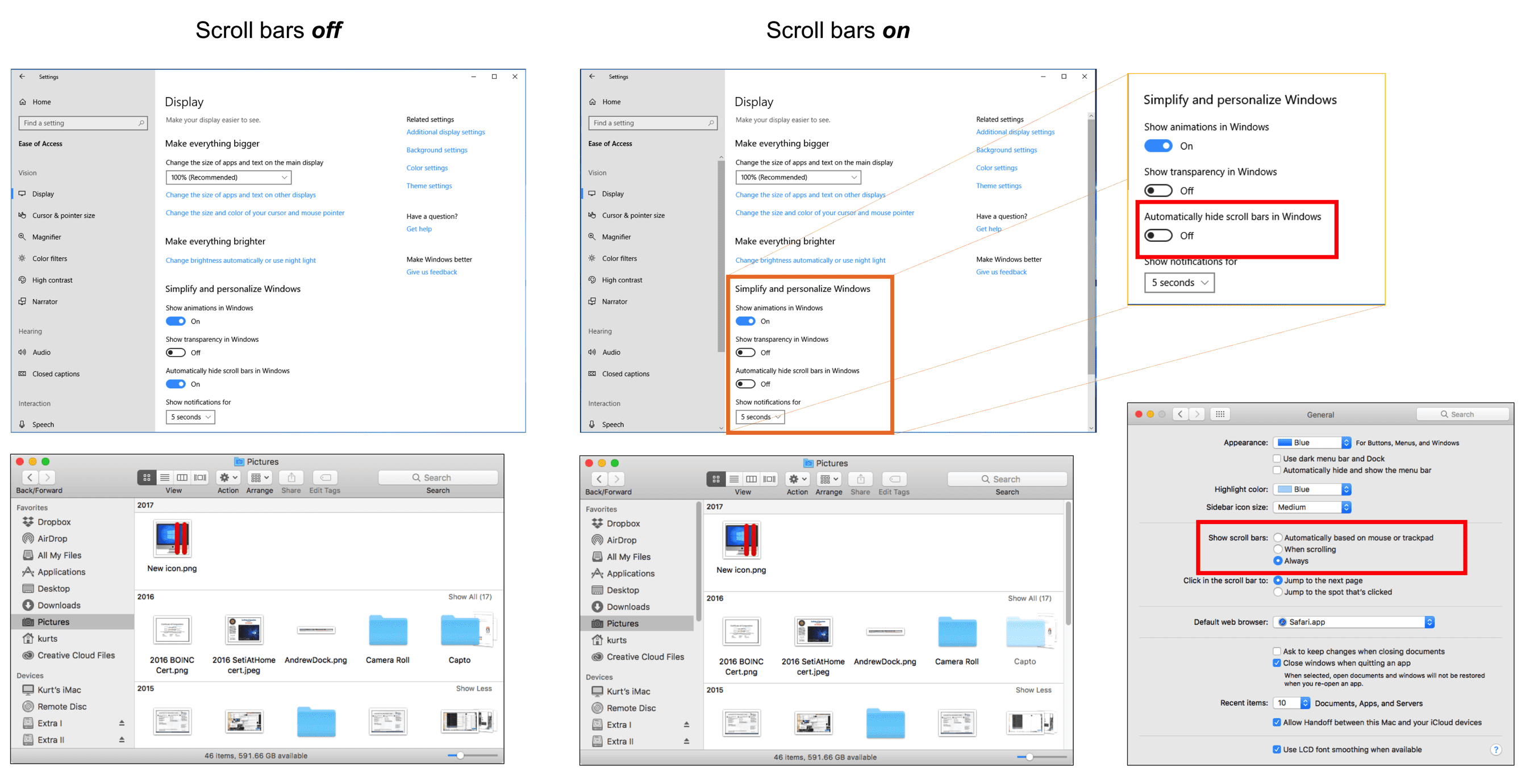 Some Tweaks in the Windows 10 April 2018 Update