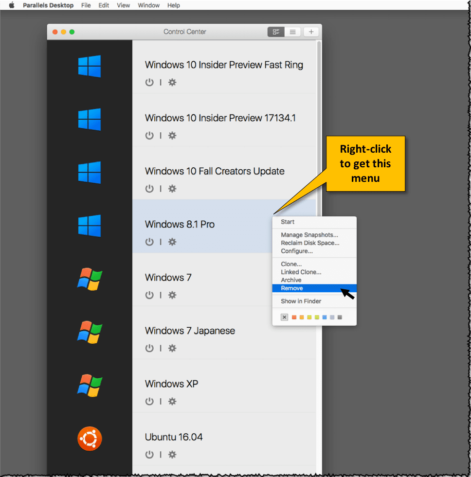 does reinstallin windows for parallels delete the user data