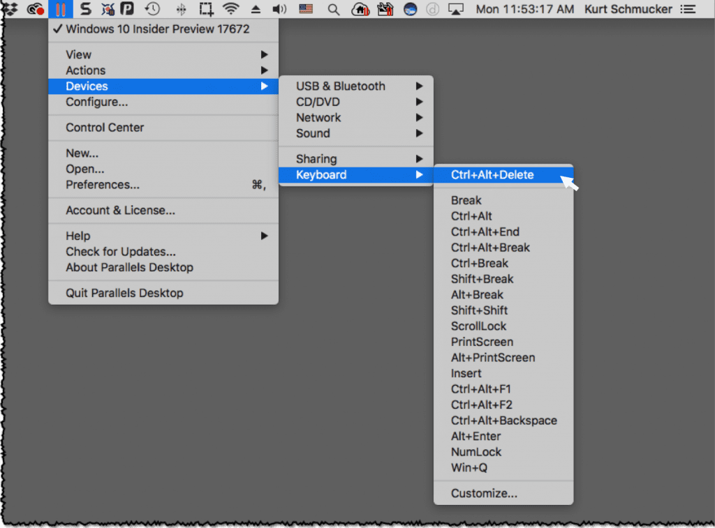 how to delete parallels from mac