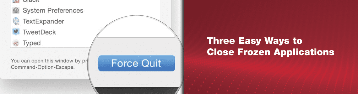 shortcut to force quit application on mac