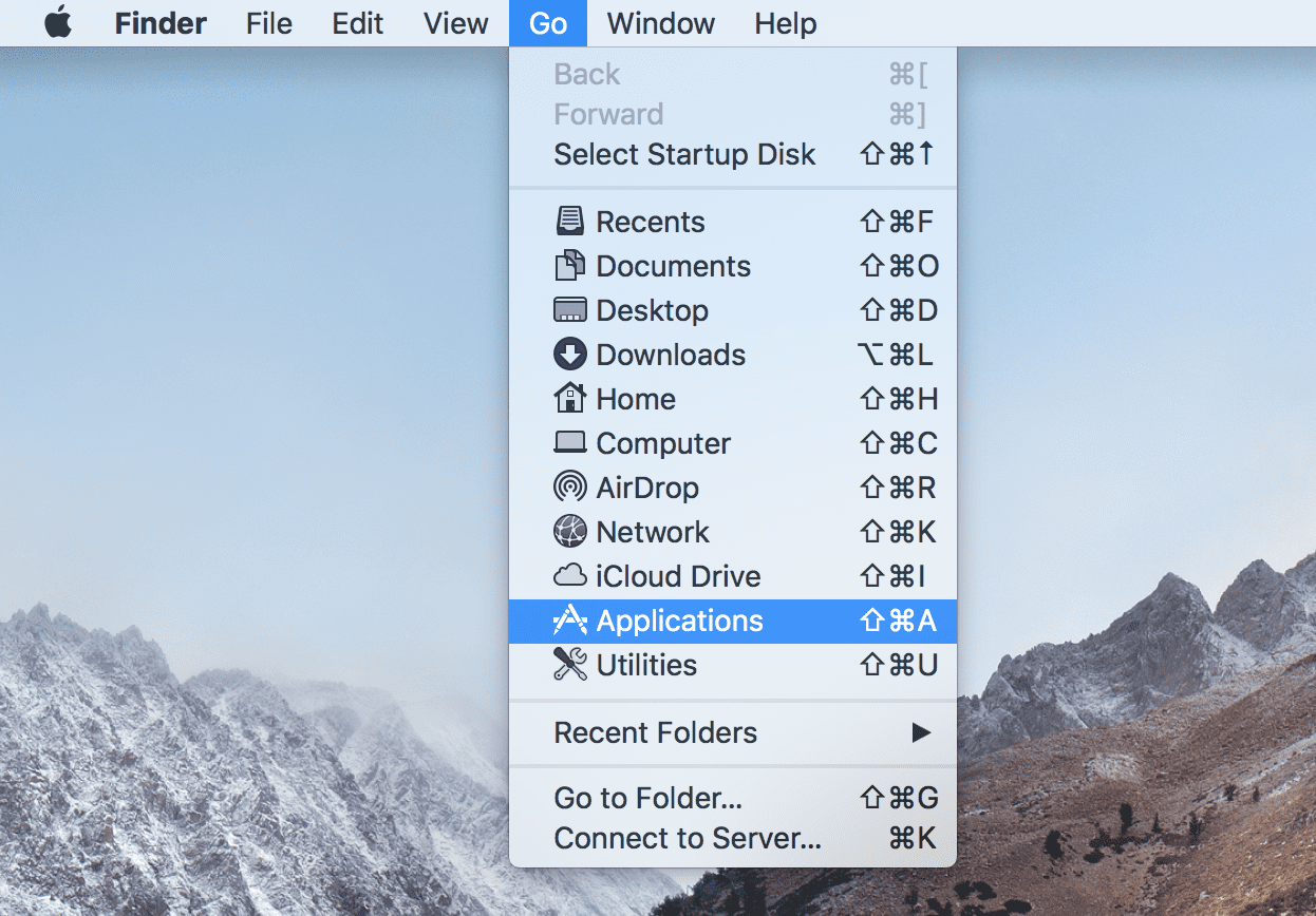 Open Applications in the MacOS