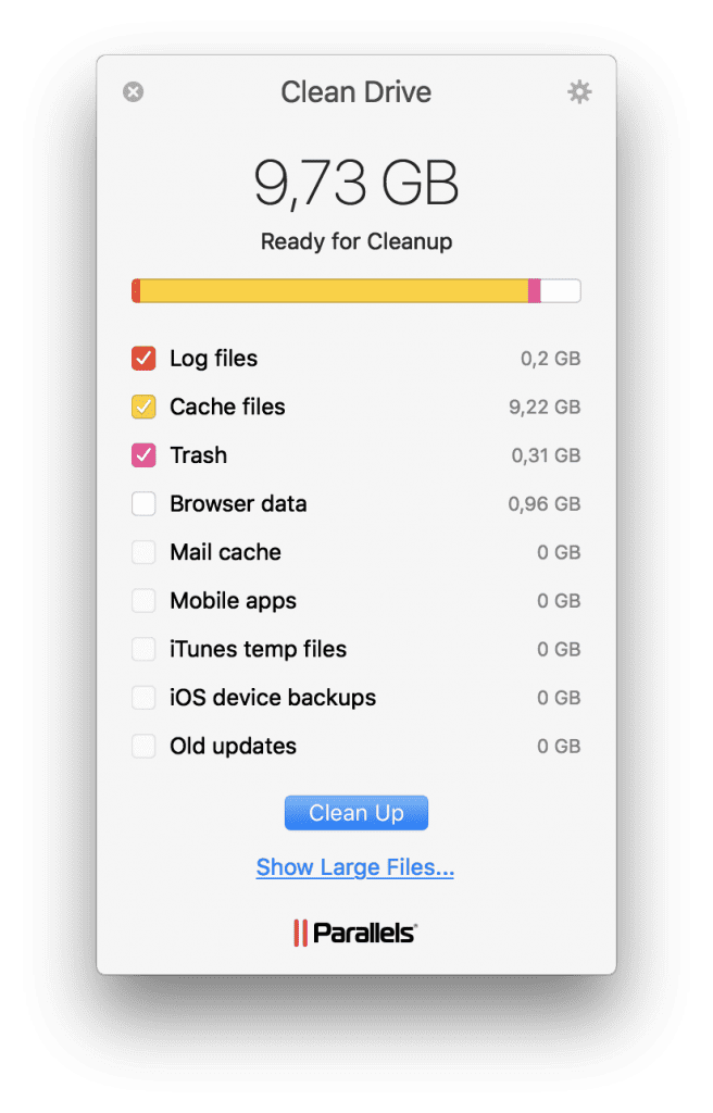 let disk cleaner have access to files mac