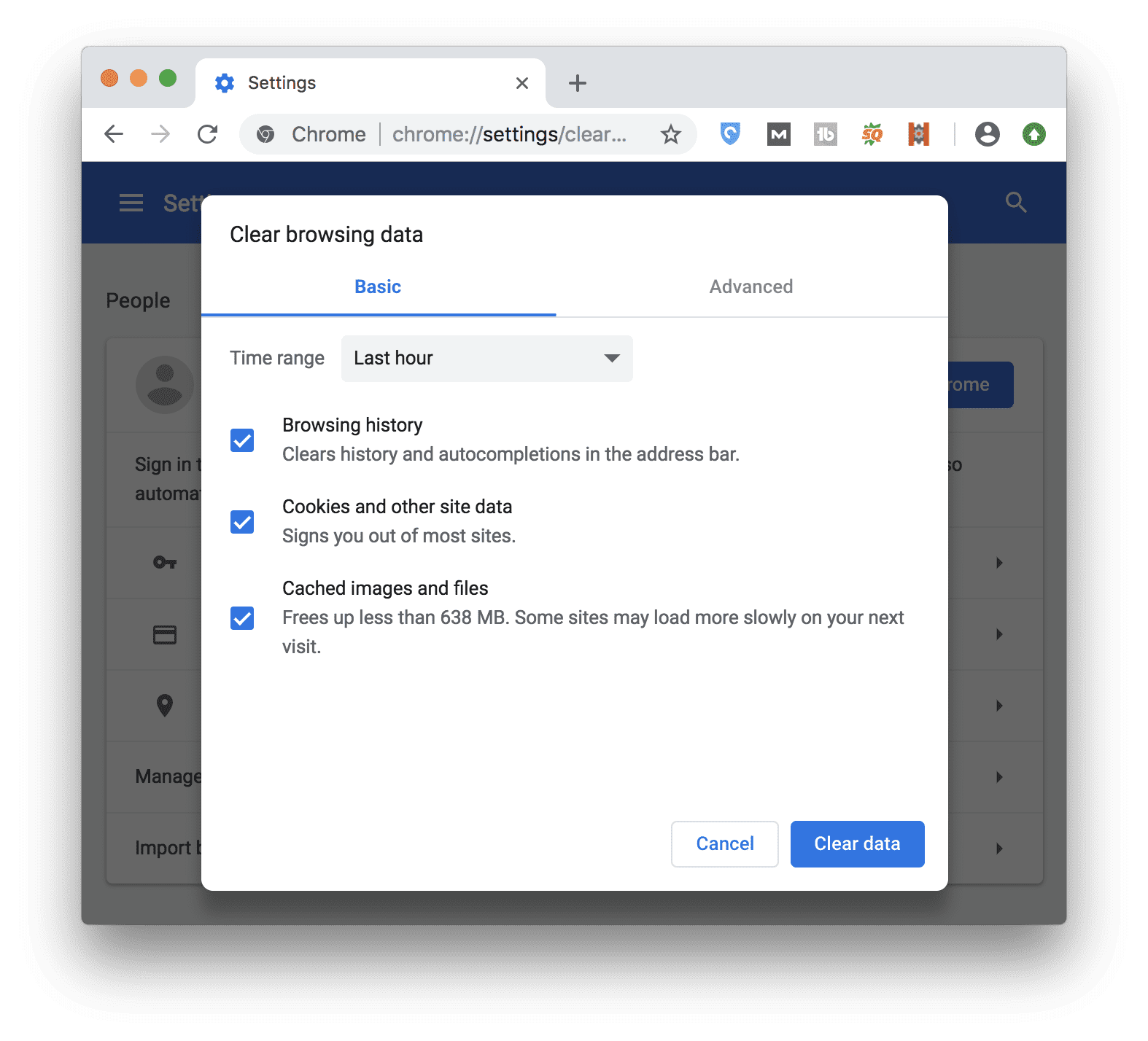 How Clear Cache and on a |