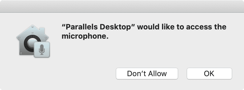 macOS Mojave Microphone Access