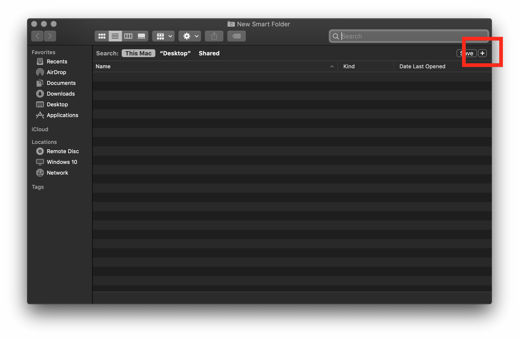 Smart Folder Filter macOS