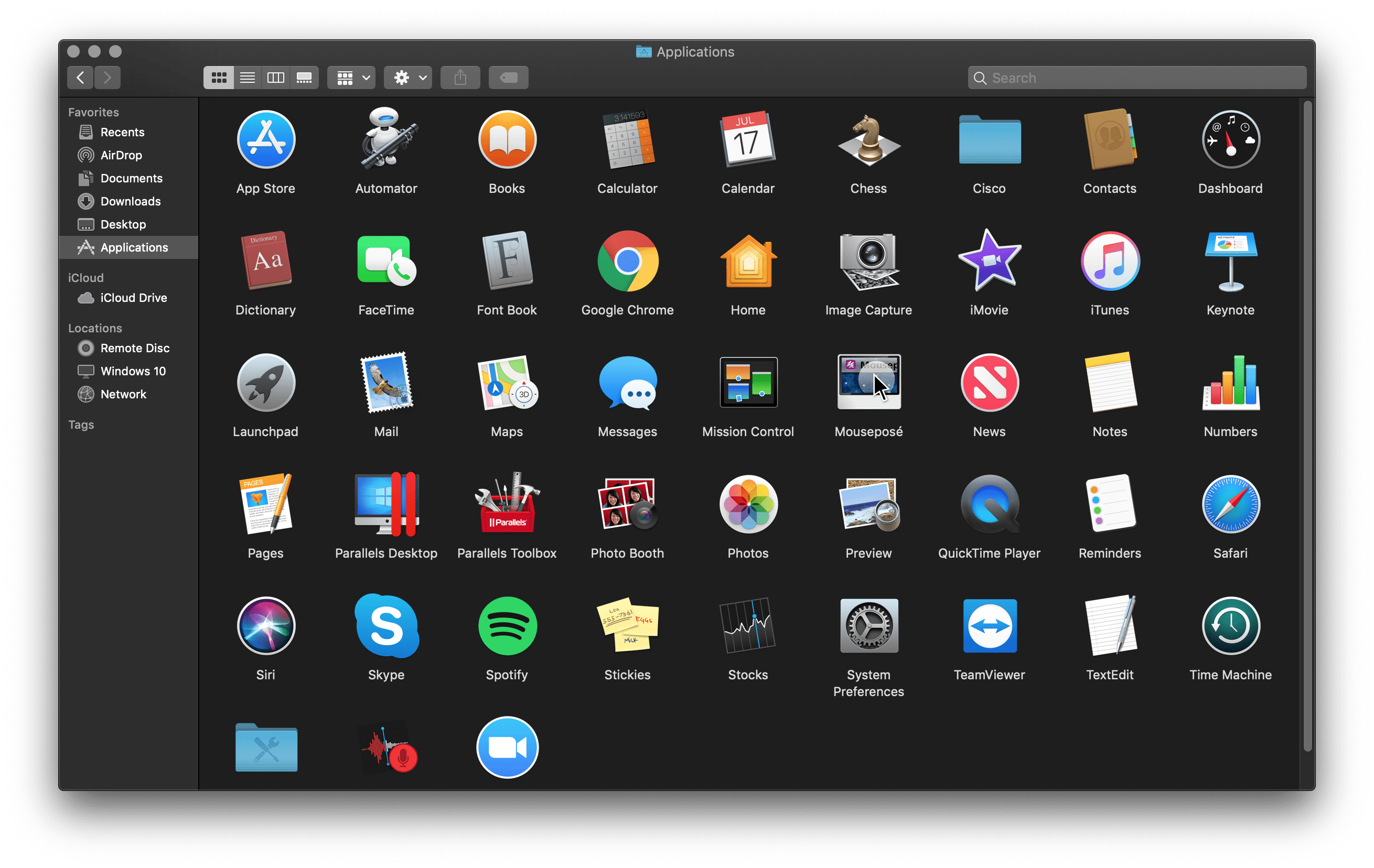 Applications Folder icons