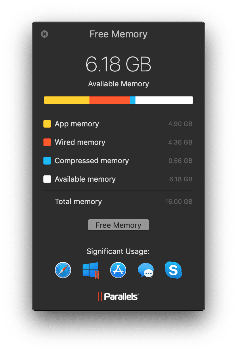 Free memory macOS TOol" width="824" height="1226" srcset="https://www.parallels.com/blogs/app/uploads/2018/11/Free-Memory-Tool.png 824w, https://www.parallels.com/blogs/app/uploads/2018/11/Free-Memory-Tool-202x300.png 202w, https://www.parallels.com/blogs/app/uploads/2018/11/Free-Memory-Tool-768x1143.png 768w, https://www.parallels.com/blogs/app/uploads/2018/11/Free-Memory-Tool-688x1024.png 688w" sizes="(max-width: 824px) 100vw, 824px