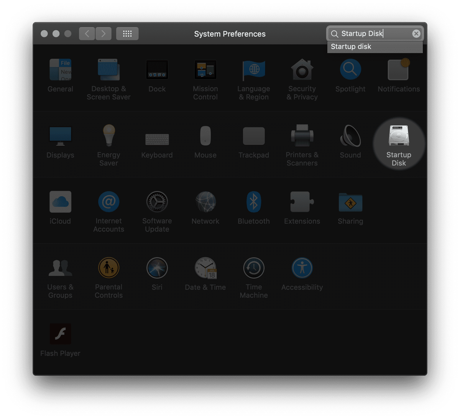 Disque de démarrage dans Sys Pref "width =" 1097 "height =" 999 "srcset =" https://www.parallels.com/blogs/app/uploads/2018/11/Startup-Disk-in-Sys-Pref.png 1560w, https://www.parallels.com/blogs/app/uploads/2018/11/Startup-Disk-in-Sys-Pref-300x273.png 300w, https://www.parallels.com/blogs/app /uploads/2018/11/Startup-Disk-in-Sys-Pref-768x699.png 768w, https://www.parallels.com/blogs/app/uploads/2018/11/Startup-Disk-in-Sys- Pref-1024x932.png 1024w "tailles =" (largeur maximale: 1097px) 100vw, 1097px