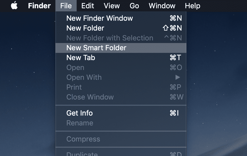 smart folder macos