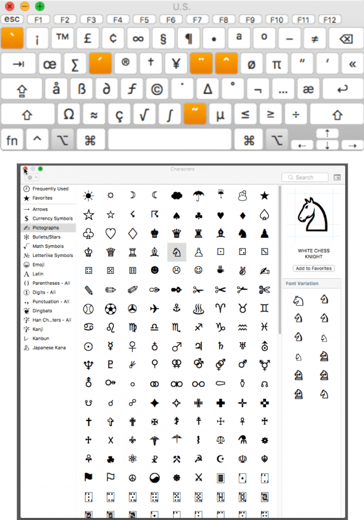 Computer Keyboard Symbols