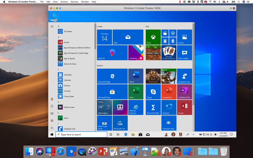 parallels for mac windows 1709