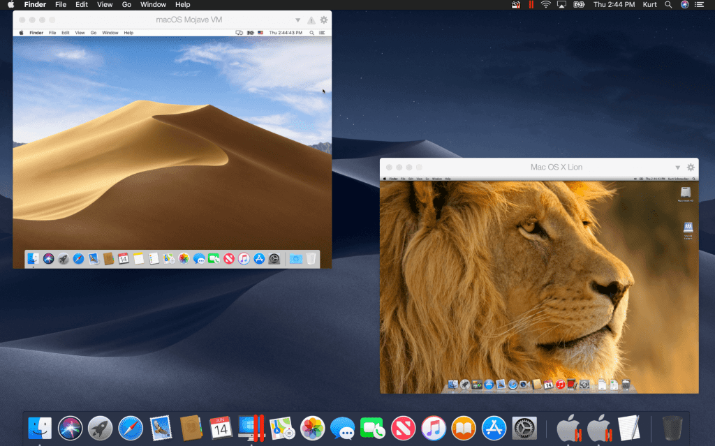 Parallels Desktop mac OS X Lion Mojave