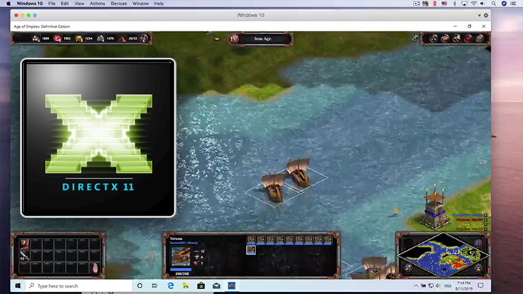 Parallels Desktop, DirectX 11 and Metal