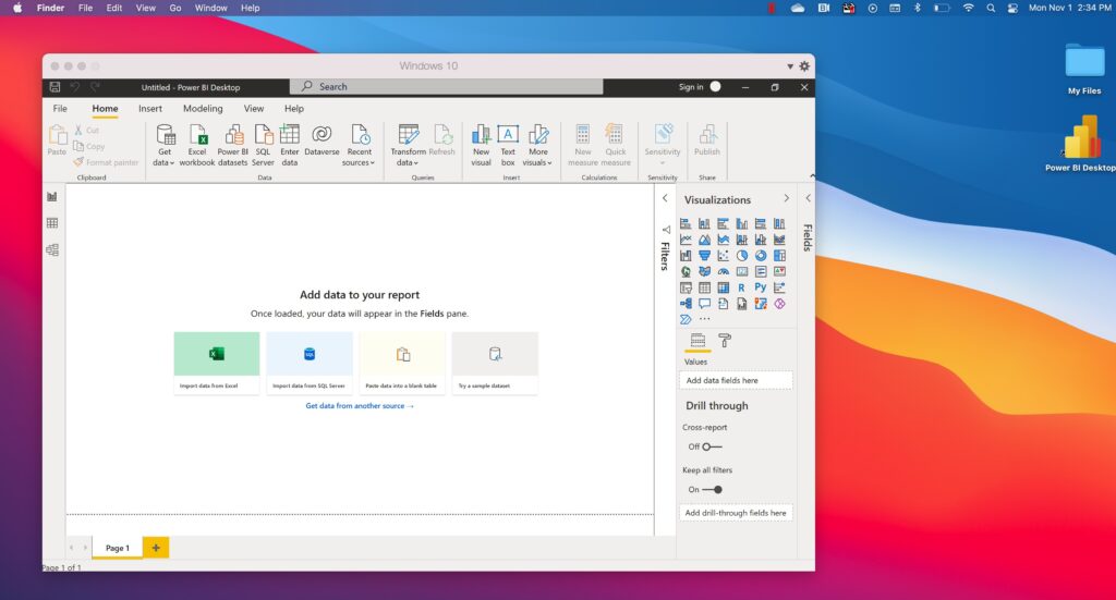 power bi desktop for mac os