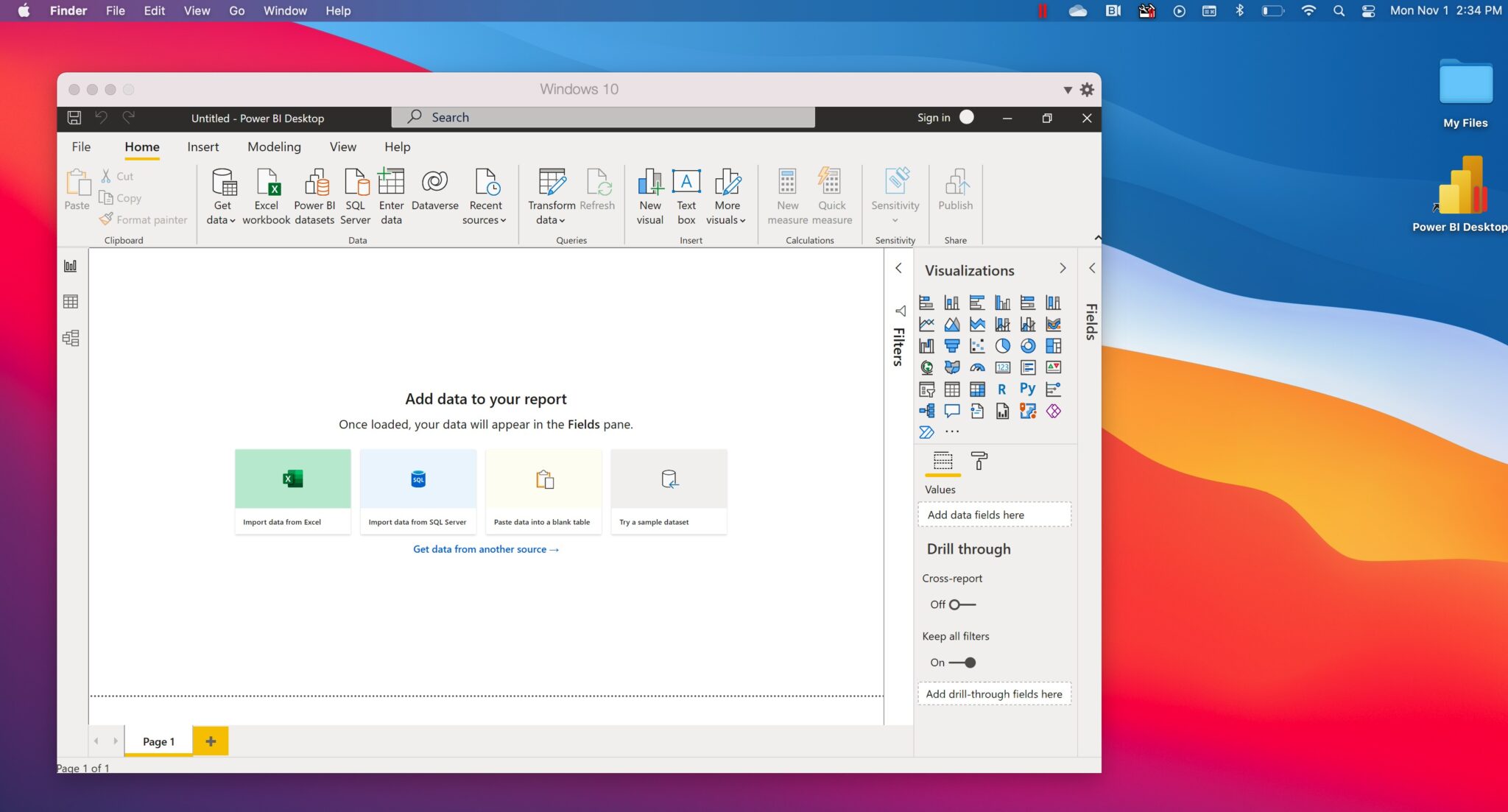How do i run power bi on a mac 