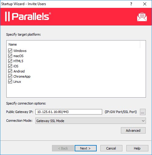 Parallels RAS 17 Invitation