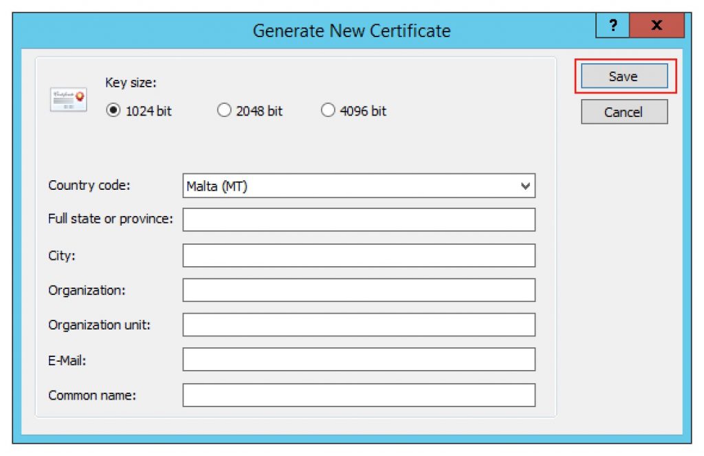 self-signed certificate