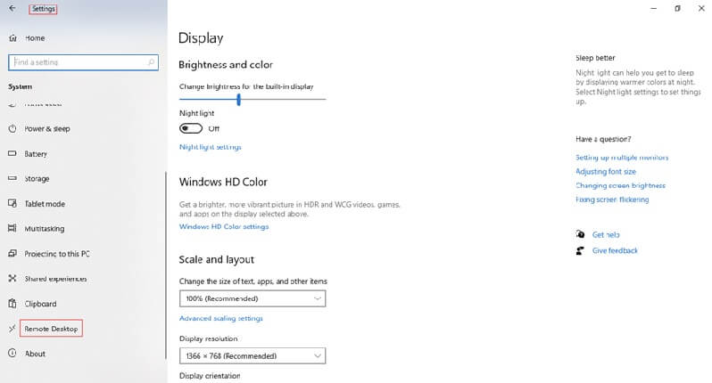 windows enable rdp