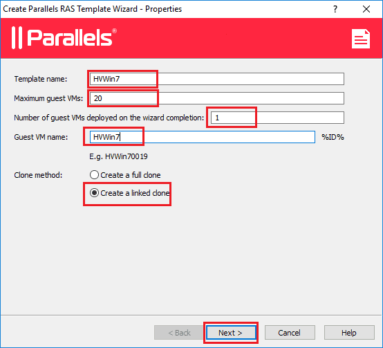 VDI Template