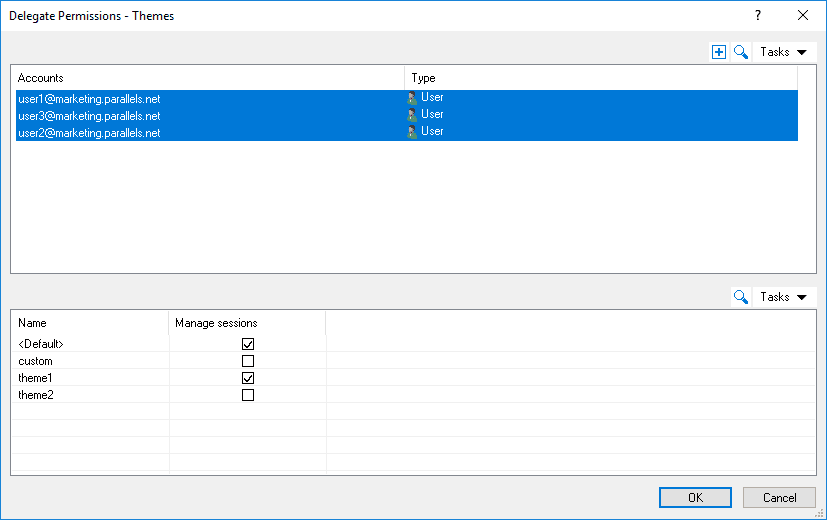 delegated session management