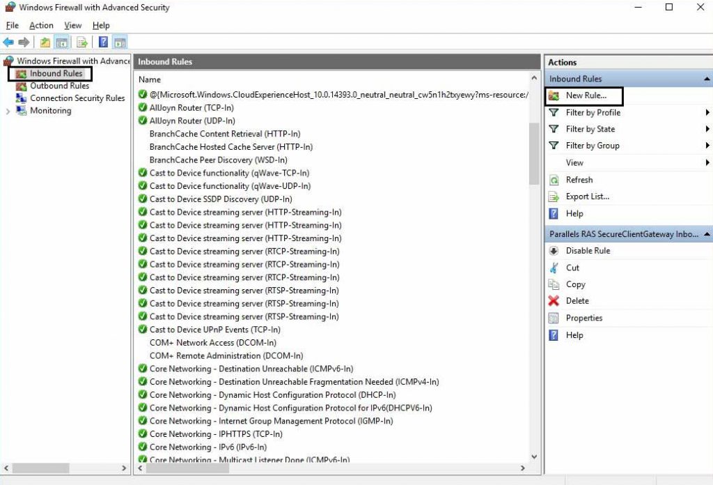 How to configure the RDP TCP Port and UDP Port requirements