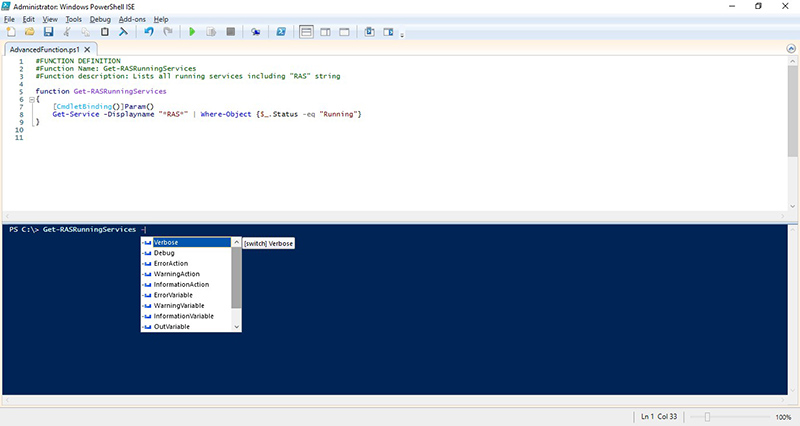 Figure 2 - PowerShell Functions