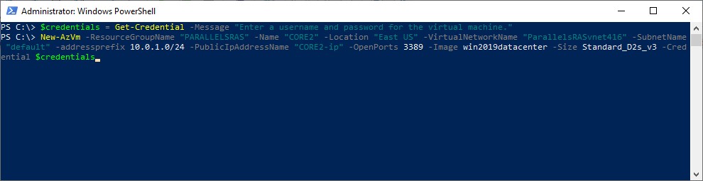 Figure 4 - Getting started with Azure PowerShell