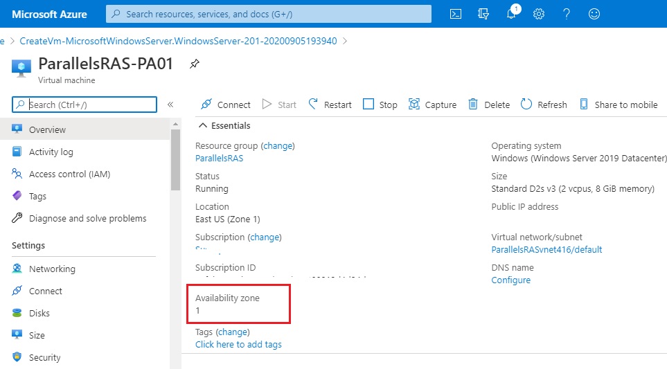 Figure 2 - Azure Availability Zones