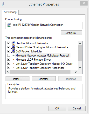 Microsoft NIC Teaming